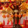 Linterna de Bendiciones del Festival de Primavera de Año Nuevo Adornos Colgantes de Bonsái Adornos Colgantes con Borla Roja Árbol de Nochevieja Planta en Maceta Adornos Colgantes Decorativos Venta al por Mayor