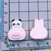 Poodles Brillantes Juegan Animales de Dibujos Animados Conejo de Pan Oso Capibara Panda Pasador Hebilla de Zapato Ropa DIY Accesorios de Resina