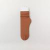 Calcetines apilados primavera y verano calcetines delgados de color sólido casuales versátiles calcetines de hielo terciopelo cómodos transpirables calcetines de tubo para mujer