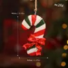 Decoração de Natal Transfronteiriça Boneco de Neve Velhinho Floco de Neve Boneco de Pão de Gengibre Veado Meias Resina Pequeno Pingente Enfeites para Pendurar na Árvore de Natal