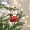 Navidad Transfronteriza Lata Danesa Metal Árbol de Navidad Pintado a Mano Adornos Atmósfera Navideña Pequeño Tambor Navideño Adornos de Regalo