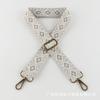 Correa de Bolso Jacquard de Rombo con Bordado Estilo Chino, Correa de Bolso Colorida, Correa de Hombro Único Cruzada, Correa de Bolso con Hebilla de Gancho de Bronce Antiguo