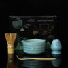 Conjunto de Chá Matcha Japonês com Tigela de Chá Crisântemo Rosa, Batedor de Chá e Embalagem Completa