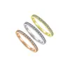 Anillo de Zirconia Semicircular Simple y de Moda para Mujer Tonglin Venta Caliente Transfronteriza Anillo de Plata S925 Fabricante de Joyería Transfronteriza