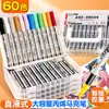 Marcador de Acrílico Líquido Recto Especial para Arte Estudiantil Pluma de Acuarela Impermeable Opaco Gran Capacidad Marcador con Punta Suave