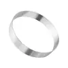 Anillo de Torre Redondo sin Agujeros de Acero Inoxidable 304 1.0 mm Anillo para Mousse Anillo para Pastel de Arroz Anillo para Tortilla Torre de Frutas y Queso