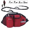 Riñonera para Mascotas al Aire Libre Más Vendida Transfronteriza con Correa, Riñonera Deportiva Multifuncional para Correr, Fitness, Entrenamiento, Paseo de Perros
