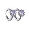 Color Super Industria Pesada Lujo Ligero Corazón de Amor Zircón Hebilla de Oreja Coreanos de Gama Alta Elegantes Modernos Aretes de Oreja Aretes de Chica Popular Mujeres