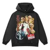 EMINEM Ropa de hombre retro americana transfronteriza otoño e invierno Sudadera con capucha de punto 410G lavada para la nieve peso pesado americana para hombre
