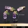 Jingdian joias ametista natural fivela de bambu cobre pingente acessórios de joalheria DIY acessórios de pulseira semiacabados atacado