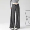 Calça pantalona de maternidade para outono e inverno, cintura alta com suporte para a barriga, fecho de um botão, macia e amiga da pele, com efeito emagrecedor, cobre os quadris sem apertar a barriga, adequada para usar com casacos
