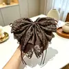 Presilha de Cabelo com Laço de Cetim Estilo Francês para Mulheres, Adiciona Volume na Parte de Trás da Cabeça, Realça o Volume do Cabelo, Presilha para Rabo de Cavalo, Acessório de Cabelo de Luxo e Elegante