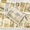 36 Pegatinas de Sellos de Manuscritos de Da Vinci Estilo Dibujo a Línea Científico Vintage Decoración de Diario DIY Venta al por Mayor Transfronteriza
