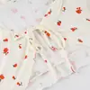 Nuevo Conjunto de Pijama de Punto Estampado con Volantes Cómodo y Transpirable para Mujer, Ropa de Casa Transfronteriza Europea y Americana, Otoño e Invierno 2026