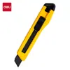 Cuchillo de Utilidad Grande Deli 2001H Bloqueo Manual Cortador de Papel Tapiz Cuchillo de Metal para Manualidades Cortador de Papel Negro