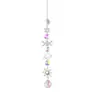 Pegador de Sol Prata Planeta Galáxia Sol Lua Estrela Prisma de Cristal Bola Pingente Decoração de Jardim ao Ar Livre