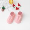 Calcetines de otoño e invierno para bebé directamente de fábrica, calcetines antideslizantes para niños pequeños, calcetines de piso para niños y niñas, color sólido, color caramelo