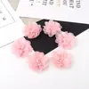 Flor de Camélia de Renda Chiffon Estilo Coreano Flor de Cabelo DIY Grampo de Cabelo Broche Materiais Acessórios Materiais de Decoração para Sapatos e Roupas