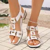2026 Verano Nuevo Comercio Exterior Tallas Grandes Sandalias de Playa Casuales Cómodas de Moda Abrigo Correa de Hebilla Talla Única