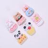 Superficie brillante sólida serie de animales postres pasador DIY calcomanías para vaso de agua carcasa de teléfono móvil agujeros para zapatos TikTok accesorios de resina