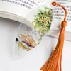 Estilo Chino estilo antiguo hojas nervadura de hoja marcapáginas creativo exquisito regalo para profesores y compañeros de clase recompensa material escolar para estudiantes