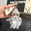 Muñeca con Gafas, Llavero de Coche, Ojos Grandes, Colgante de Bebé Lindo Durmiendo, Muñeca de Peluche, Adorno de Regalo para Mochila para Mujeres