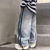 Calça Jeans de Manga Curta para Meninos Primavera e Outono 2026 Novo Estilo Roupas Infantis Calça Reta Casual Solta Legal para Meninos