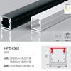 Lámpara lineal tira led empotrada lámpara lineal lámpara de línea oculta techo techo canaleta de aluminio de superficie en forma de U lámpara lineal