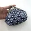Bolsa de Boca Dorada de 10.5 cm Terminada Estilo Artístico Vintage Hebilla de Tela Bolsa de Mano para Mujer Bolso de Concha Bolso Hecho a Mano