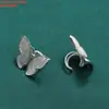 Aretes de plata de ley flores pequeñas mariposa pájaro aretes vintage ganchos viejos para orejas pasadores para orejas aretes joyería al por mayor