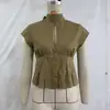 Artículo Popular Transfronterizo de Aliexpress 2026 Primavera Nuevo Estilo Elegante Top sin Mangas con Abertura y Adorno de Lazo 75210197
