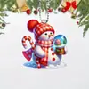 Decoração de Carro de Boneco de Neve de Natal Desenho Animado Fofo para o Natal, Novo Produto Transfronteiriço, Enfeite para Árvore de Natal de Casa, Decoração de Natal África