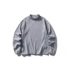 Camiseta de Manga Larga Holgada con Cuello Alto y Bloques de Color Rayados Reflectantes Estilo Montaña para Hombre, Nueva Colección Otoño 2026 Yidao Vintage