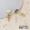 Estilo Chinês Antigo Vermelho Atrai Fortuna Ruyi Deus da Riqueza Liga de Metal Pingente Gota de Óleo Espaçador Duplo Pingente DIY Feito à Mão Joia