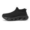Tênis slip-on transfronteiriços de bico largo e forma larga, respiráveis, absorventes de choque, tênis de corrida femininos da moda