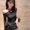 952 # Nuevo de Principios de Otoño Puro Lujoso Sexy Conjunto de Dos Piezas Malla Transparente Manga Larga Ajustado Top Interior con Copas