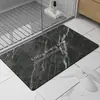 Tapete de Chão para Banheiro com Textura de Mármore Ozônio e Lama Diatomácea, Tapete para Pés Absorvente de Água e Secagem Rápida para Banheiro, Tapete Macio Antiderrapante para Lavatório
