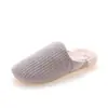 Zapatillas de algodón para el hogar de punta redonda para otoño e invierno, zapatillas de algodón para el hogar para pareja, zapatillas de felpa cálidas antideslizantes para hombre, fabricantes