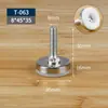 Pies niveladores engrosados y ajustables para mesas y sillas de muebles, a prueba de humedad, resistentes a la humedad, almohadillas para pies que aumentan la altura con tornillos, amortiguadoras, reductoras de ruido, almohadillas para pies ajustables