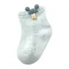 Calcetines de bebé verano finos transpirables de malla calcetines de tubo corto para bebé dibujos animados al por mayor 0-6 meses 1-3 años