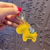 Pingente Criativo de Chaveiro de Carro em Couro, Pingente Fechadura Fofo para Bolsa de Casal, Pequeno Presente Atacado