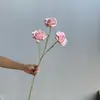 Flores Artificiais com 3 Cabeças Grandes de Rosa, Cascata de Parede de Flores Decoração Suave Arte Floral para Casamentos, Salões de Casamento, Enfeites de Decoração para Casa, Flores Artificiais