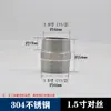 Adaptador Roscado de Acero Inoxidable 304 con Doble Rosca Macho para Extensión Directa, Accesorios para Tuberías de Agua de 2 Puntos a 3 Puntos, 4 Puntos a 6 Puntos