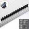 Manija Moderna Simple de Aleación de Aluminio en Forma de Tira Negra Mate Perfil de Aluminio para Armario Gabinete Manija Mate Muebles