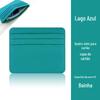 Porta-Cartões Ins Porta-Cartões Feminino de Alto Nível Grande Capacidade Multi-Slot para Cartões Fino Pequeno e Requintado Porta-Cartões de Couro Sintético PU