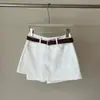 Novidade Verão 2026 Calça Saia Falsa de Duas Peças Estilo Workwear Retrô para Mulheres, Shorts Slimming Anti-Exposição de Cintura Alta em Três Cores