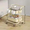 Estantería de Almacenamiento con Carrito Pequeño al por Mayor Estantería de Almacenamiento para Artículos de Mascotas Sala de Estar del Hogar Estantería Móvil para Snacks Estantería
