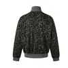 Oso Mágico Americano Luz Asiática Calle Retro Estilo Leopardo Chaqueta Cuello Alto Cremallera Gama Alta Top Fresco