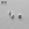 Pulseira Espaçadora de Contas Geométricas de Oliva Rosqueadas de Prata de Lei 925 4mm Contas Soltas DIY Feito à Mão Acessórios de Material de Cordão S0749