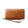 Carteira Masculina Longa Europeia e Americana Grande Capacidade Bolsa para Celular Casual Multifuncional Bolsa de Mão Fabricante Atacado Estilo Europeu e Americano